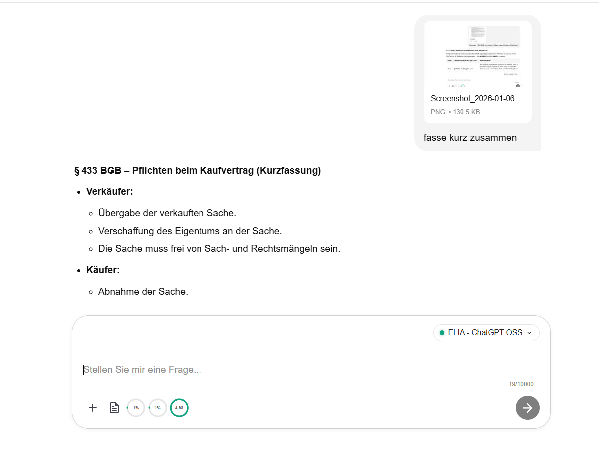 Screenshots einfügen und analysieren